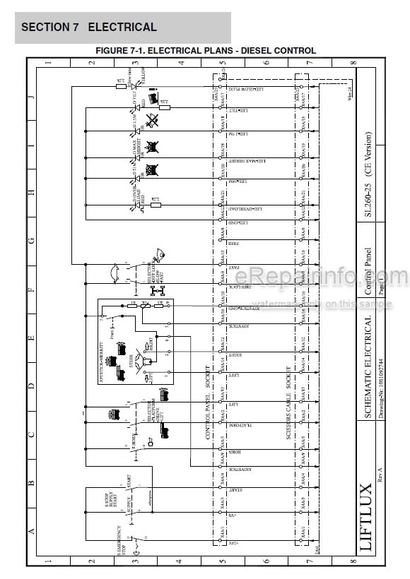 Photo 4 - JLG Liftlux 260-25 Illustrated Parts Manual Scissor Lift 3121344 SN1