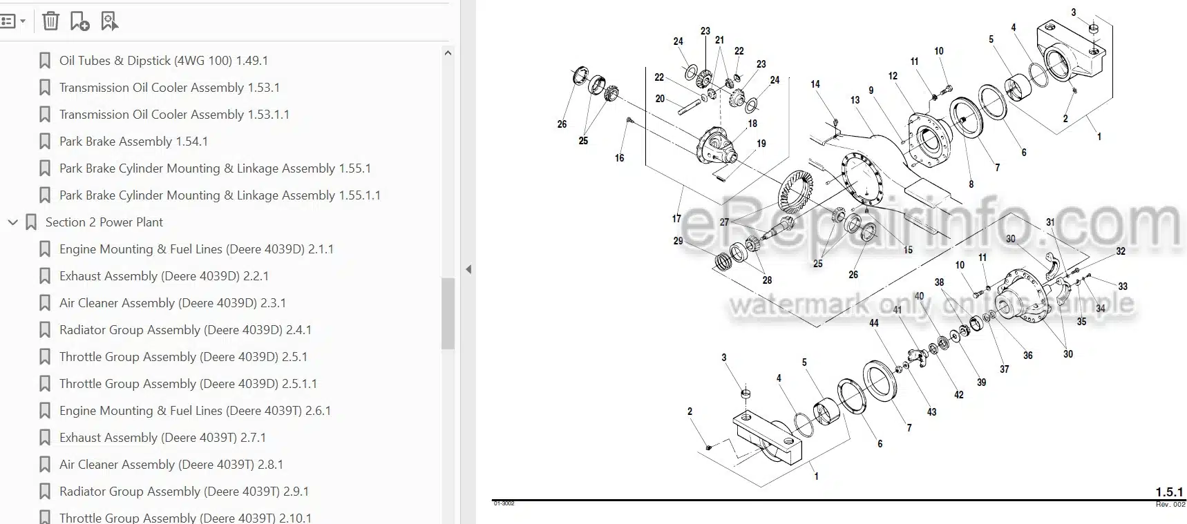 Photo 3 - JLG Lull 644B 6K 844C 8K 1044C 10K Illustrated Parts Manual Telehandler 1100820
