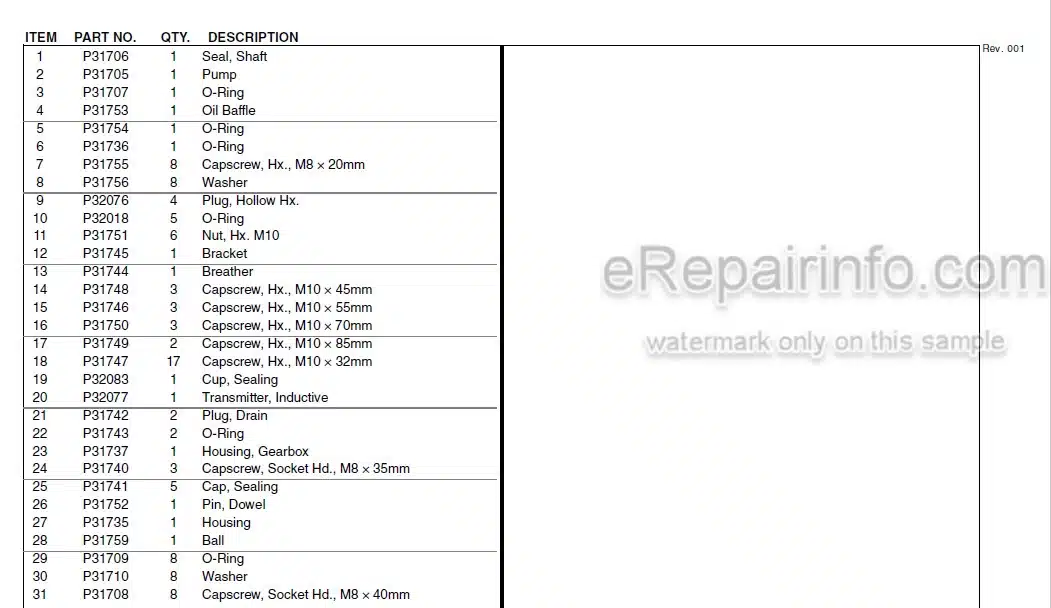 Photo 4 - JLG Lull 644B 6K 844C 8K 1044C 10K Illustrated Parts Manual Telehandler 1100820