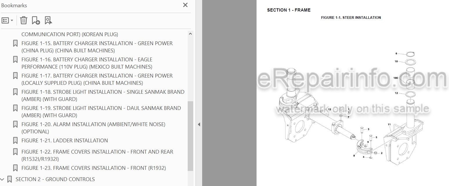 Photo 3 - JLG R1532I R1932 R1932I PVC1910 2004 Illustrated Parts Manual Scissor Lift 31215089