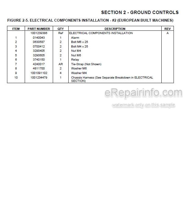 Photo 5 - JLG R3246 PVC1910 2004 Illustrated Parts Manual Scissor Lift 31215093