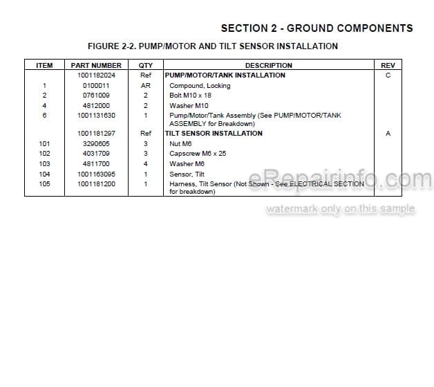 Photo 5 - JLG R6 Illustrated Parts Manual Scissor Lift 3121686