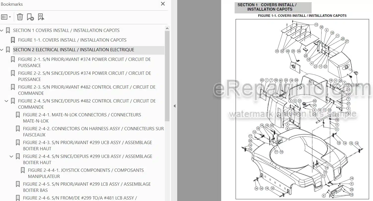 Photo 3 - JLG Toucan 1210 Illustrated Parts Manual Mast Boom Lift 31210059