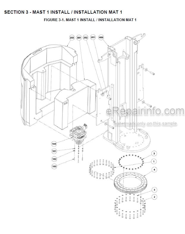 Photo 5 - JLG Toucan 12E 32E Illustrated Parts Manual Mast Boom Lift 31210249 SN2