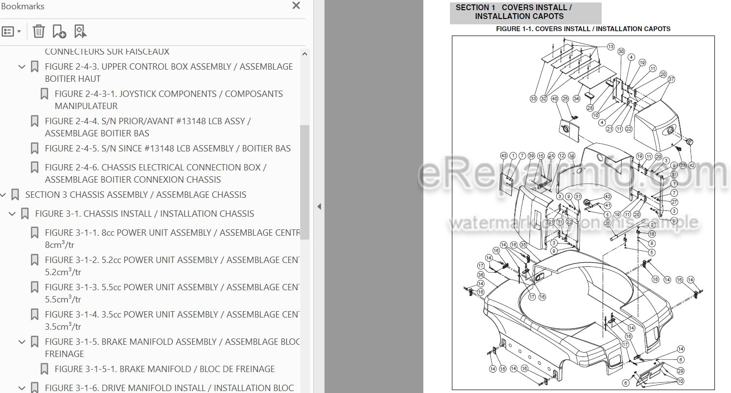 Photo 3 - JLG Toucan 1310 Illustrated Parts Manual Mast Boom Lift 31210060