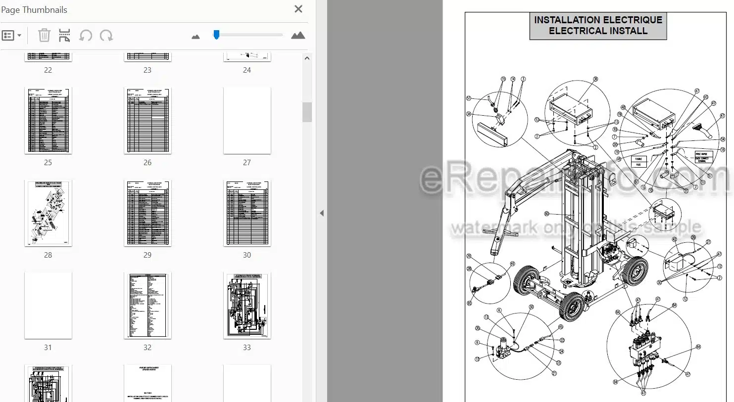 Photo 3 - JLG Toucan 800 Spare Parts Manual Mast Boom Lift MA0161-00