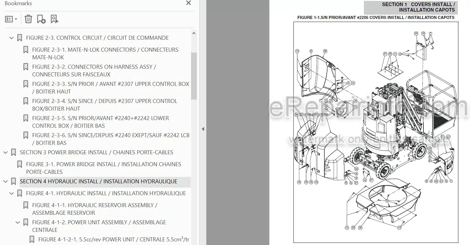 Photo 3 - JLG Toucan 861 Illustrated Parts Manual Mast Boom Lift 31210086