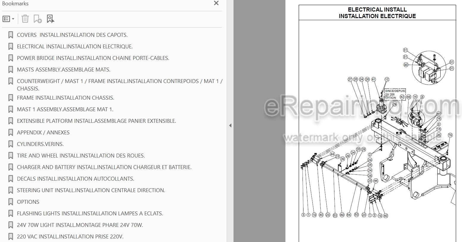 Photo 3 - JLG Toucan 910 Spare Parts Manual Mast Boom Lift