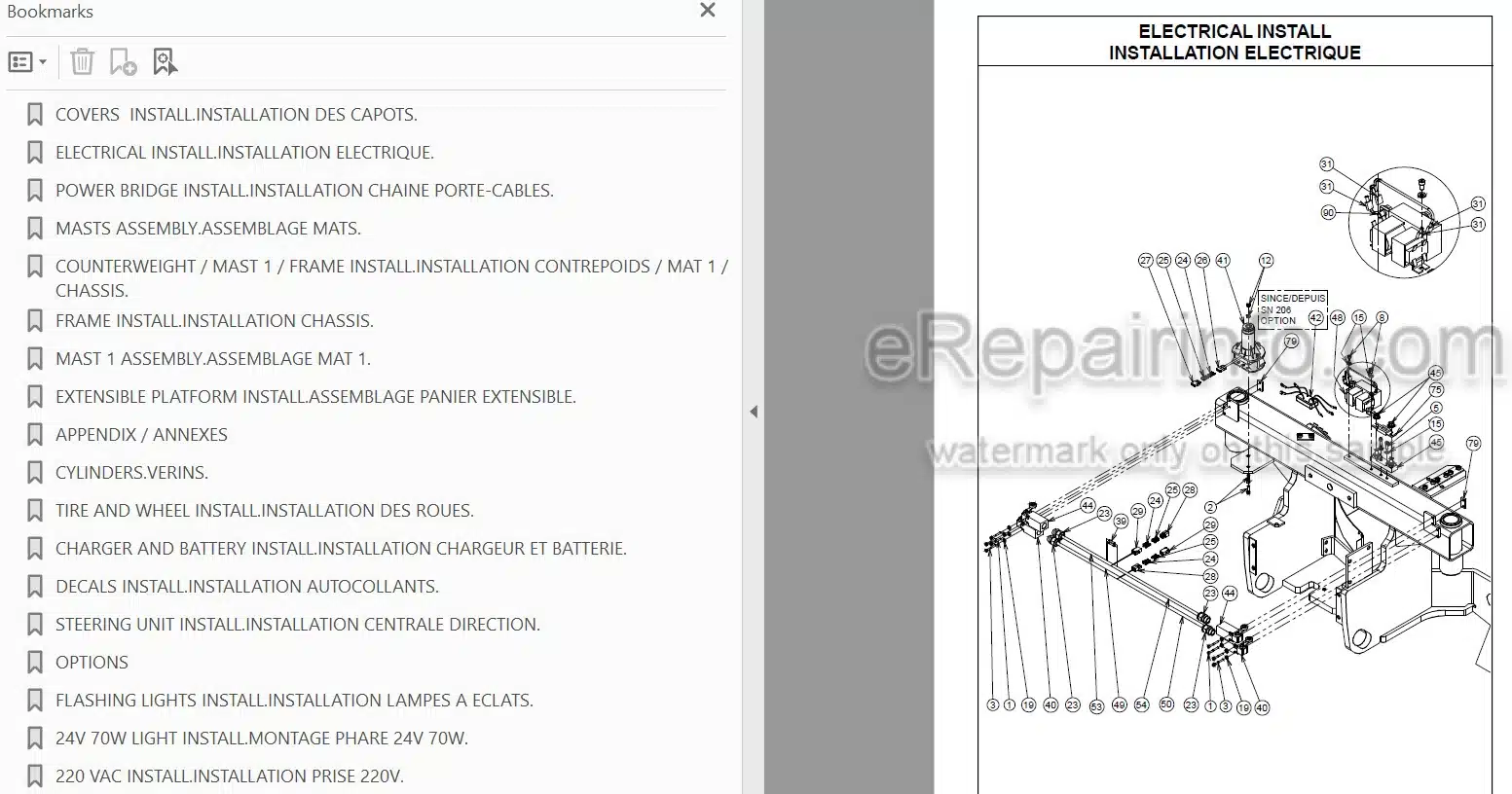 Photo 3 - JLG Toucan 910 Spare Parts Manual Mast Boom Lift