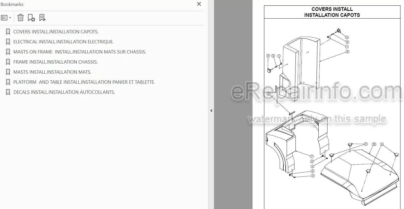 Photo 3 - JLG Toucan Duo Spare Parts Manual Mast Boom Lift