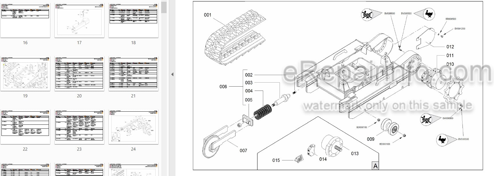 Photo 3 - JLG X13JP-1 X370AJ-1 Illustrated Parts Manual Compact Crawler Boom Lift 3121772
