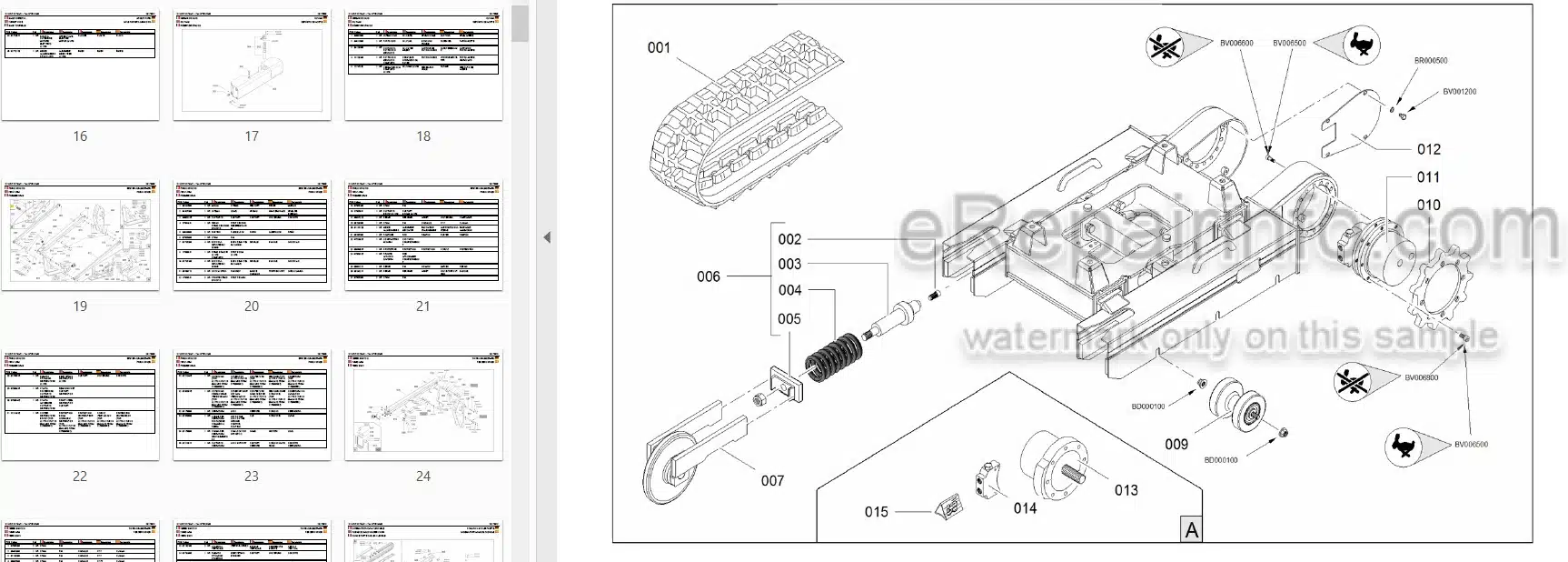 Photo 3 - JLG X13JP-1 X370AJ-1 Illustrated Parts Manual Compact Crawler Boom Lift 3121772