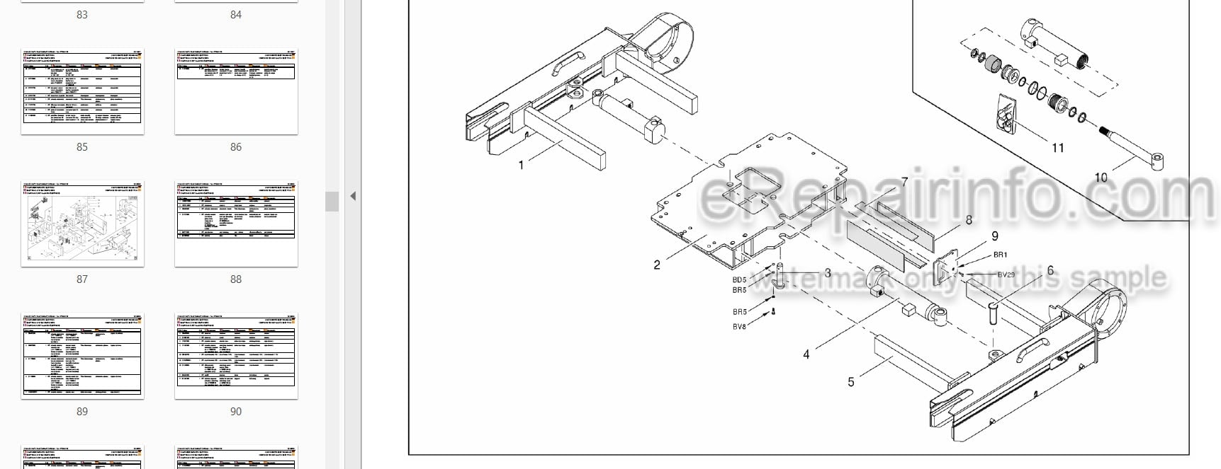 Photo 3 - JLG X19J-2 X19J-3 X15JA-2 X550AJ-2 X550AJ-3 Illustrated Parts Manual Compact Crawler Boom Lift 3121603