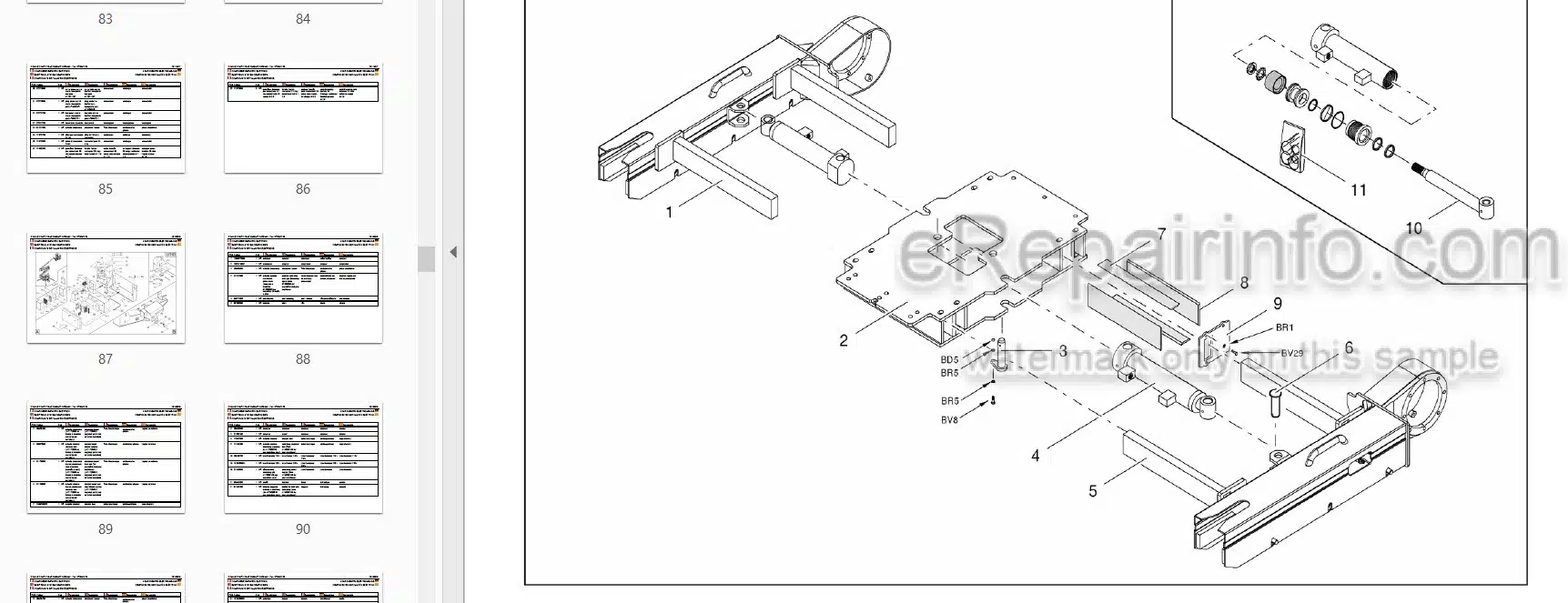 Photo 3 - JLG X19J-2 X19J-3 X15JA-2 X550AJ-2 X550AJ-3 Illustrated Parts Manual Compact Crawler Boom Lift 3121603
