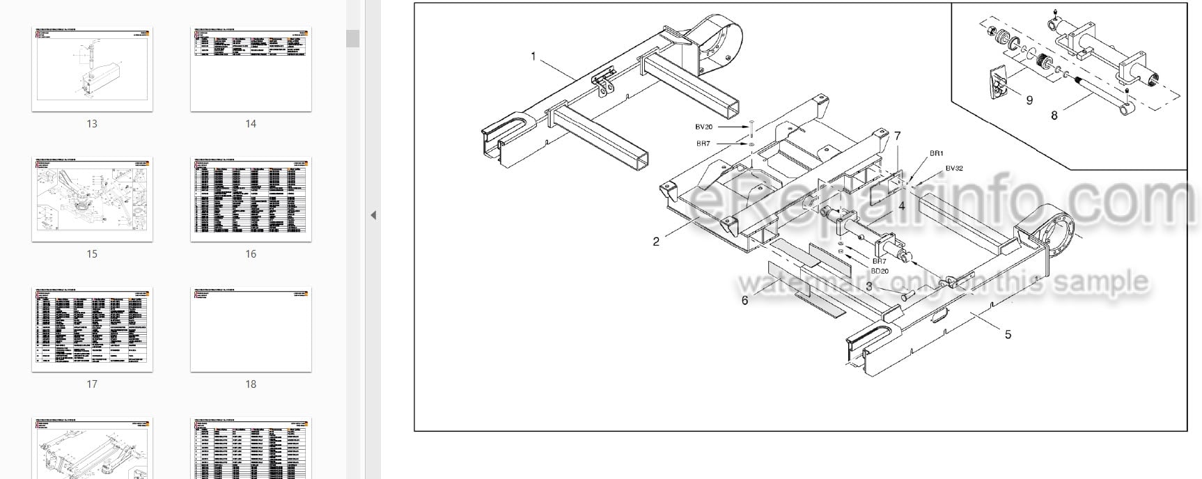 Photo 3 - JLG X23J-2 X23J-3 X23JA-2 X700AJ-2 X700AJ-3 Illustrated Parts Manual Compact Crawler Boom Lift 31217111