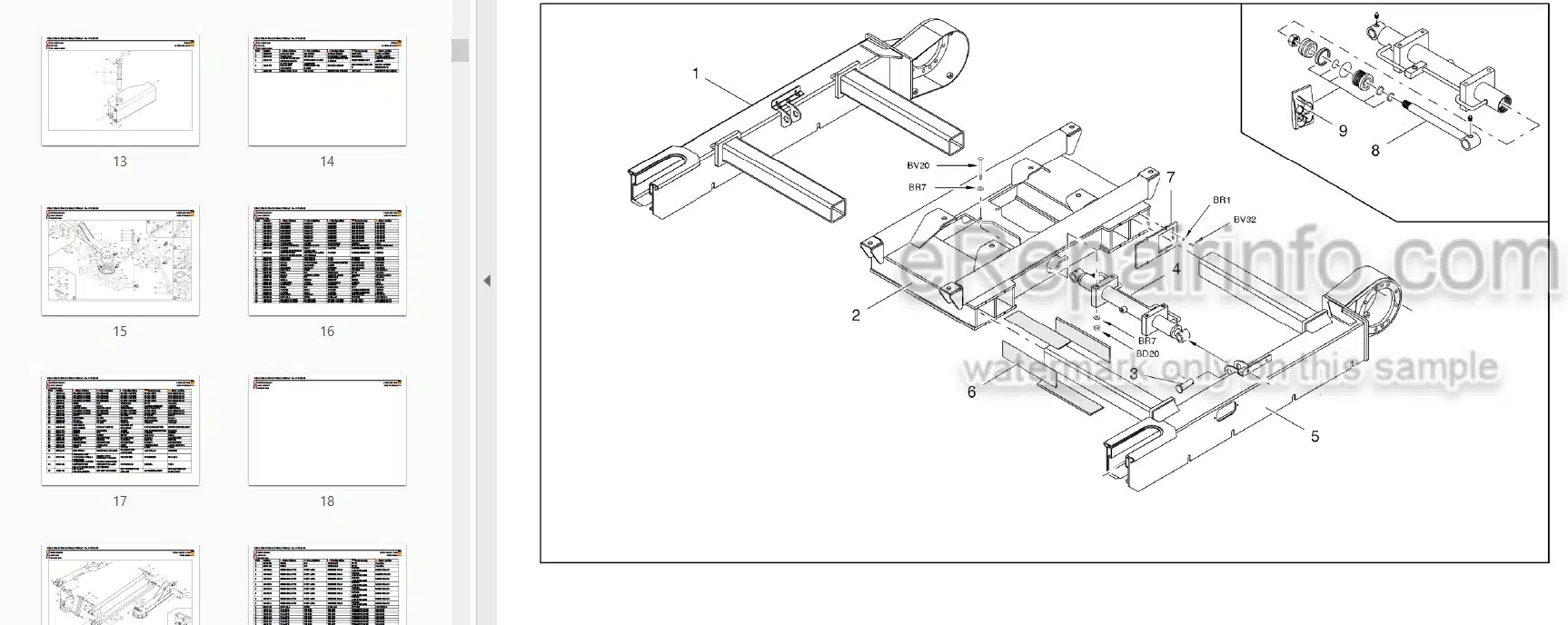 Photo 3 - JLG X23J-2 X23J-3 X23JA-2 X700AJ-2 X700AJ-3 Illustrated Parts Manual Compact Crawler Boom Lift 31217111