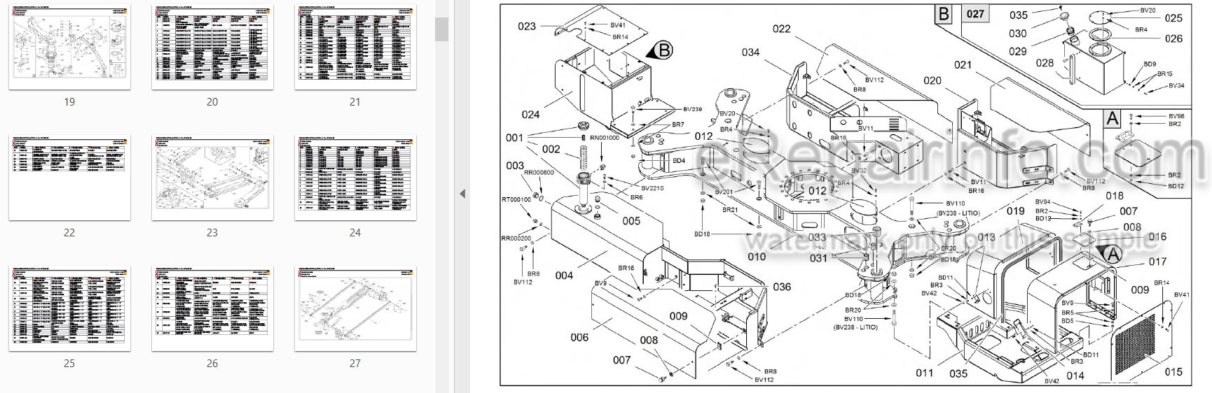 Photo 3 - JLG X26JP-3 X26JP-4 X770AJ-3 X770AJ-4 Illustrated Parts Manual Compact Crawler Boom Lift 31217113