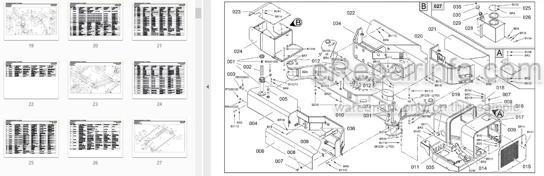 Photo 3 - JLG X26JP-3 X26JP-4 X770AJ-3 X770AJ-4 Illustrated Parts Manual Compact Crawler Boom Lift 31217113