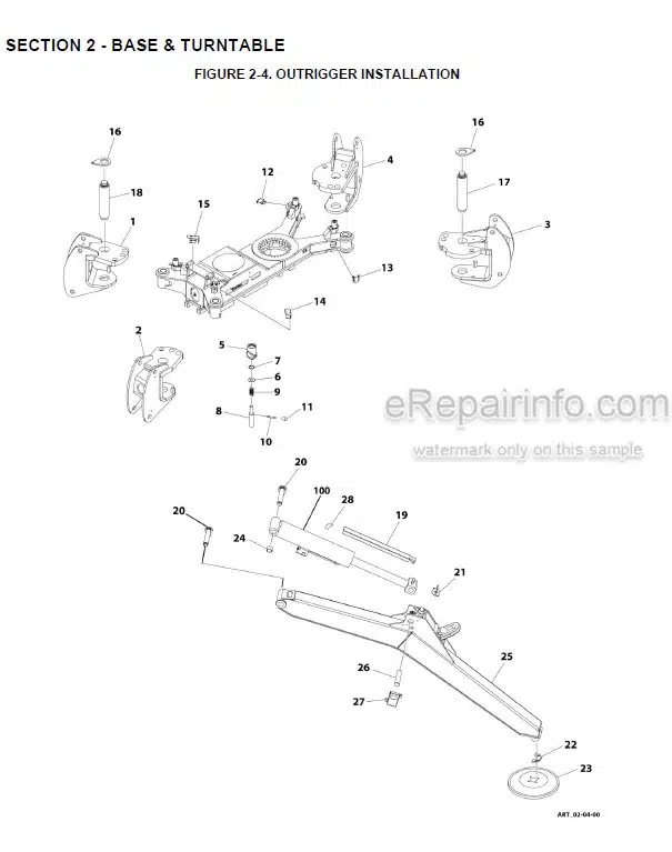 Photo 6 - JLG X23JP-1 X23JP-2 X770AJ-1 X770AJ-2 Illustrated Parts Manual Compact Crawler Boom Lift 31217112