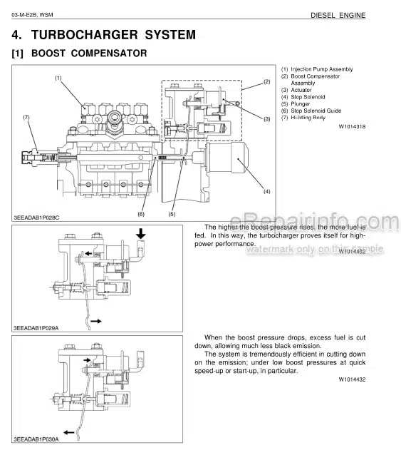 Photo 4 - Kubota 03-M-E2B Series Workshop Manual Diesel Engine 9Y011-02813