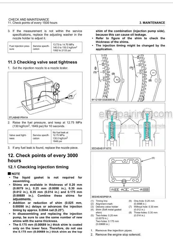 Photo 3 - Kubota 05-E4B 05-E4BG Series Workshop Manual Diesel Engine 9Y111-07844