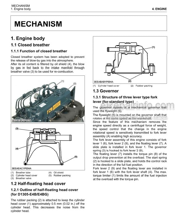 Photo 5 - Kubota 05-E4B Series Workshop Manual Diesel Engine 9Y111-07840