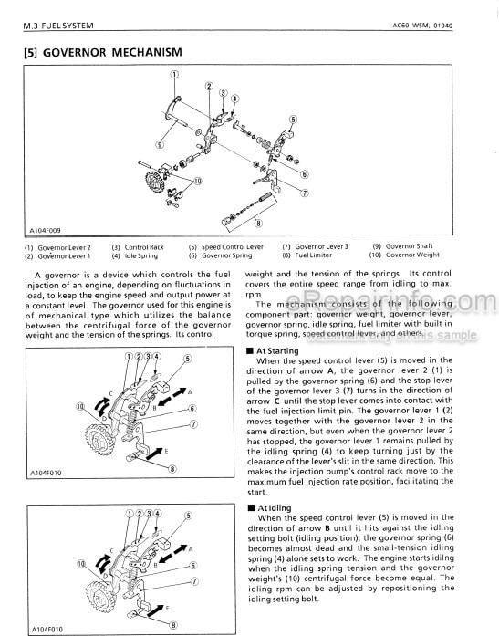 Photo 4 - Kubota AC60 Workshop Manual Diesel Engine 9Y011-01043