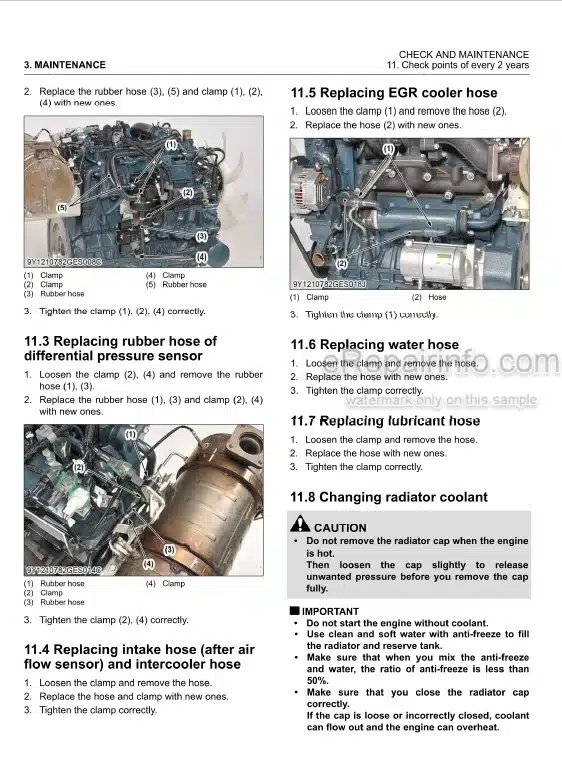 Photo 6 - Kubota D1803-CR-E4 To V2403-CR-TIE4 Workshop Manual Diesel Engine 9Y111-07828