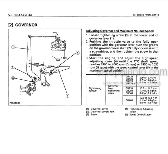 Photo 5 - Kubota GH Series Workshop Manual Gasoline Engine 97897-00915