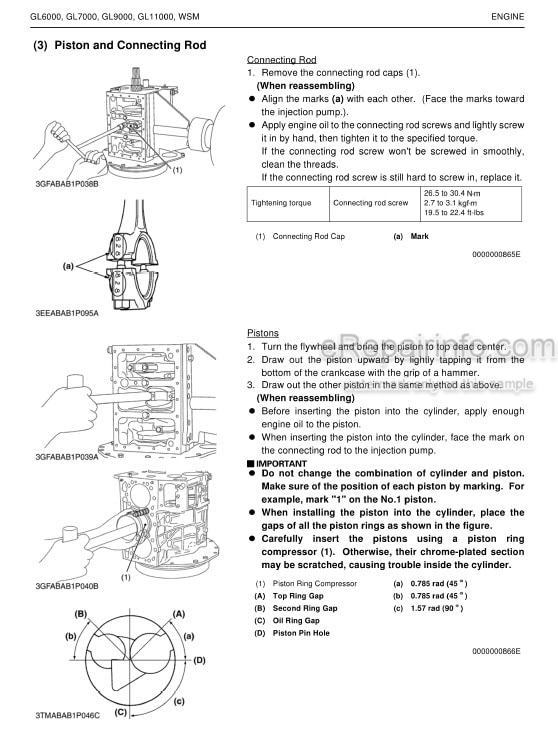 Photo 6 - Kubota GL6000A-AU-B GL6000D-AU-B GL9000A-AU-B GL9000D-AU-B Workshop Manual Diesel Generator 9Y111-16070