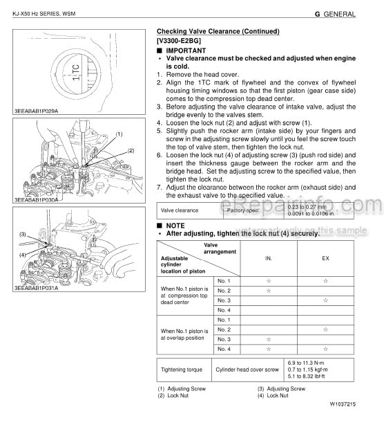 Photo 5 - Kubota SQ50 Hertz Workshop Manual Diesel Generator 9Y011-01852