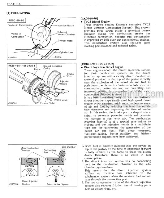Photo 3 - Kubota RK Series Workshop Manual Diesel Engine 9Y011-02650