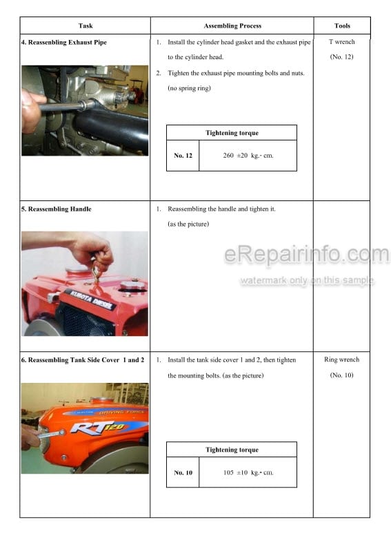 Photo 4 - Kubota RT Series Workshop Manual Diesel Engine