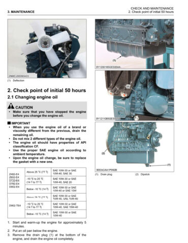 Photo 2 - Kubota SM-E4 Series Workshop Manual Diesel Engine 9Y311-00381