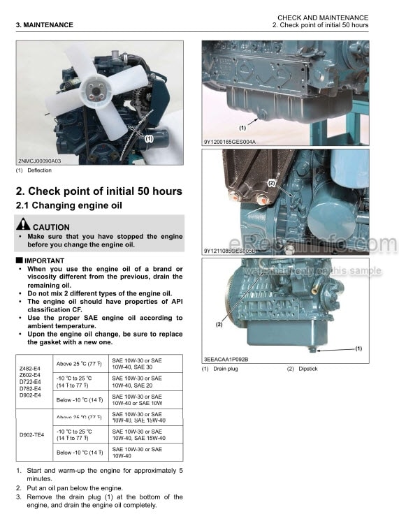 Photo 1 - Kubota SM-E4 Series Workshop Manual Diesel Engine 9Y311-00381