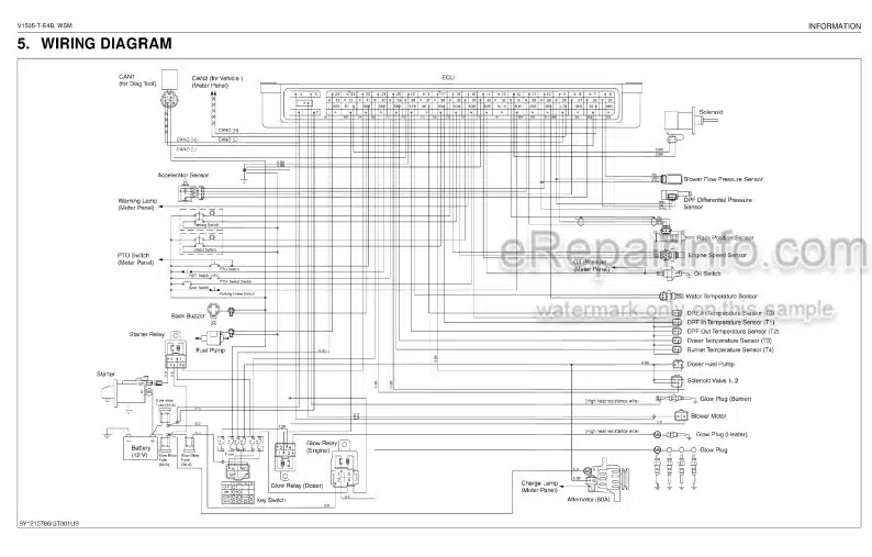 Photo 5 - Kubota V1505-T-E4B Workshop Manual Diesel Engine 9Y111-07864