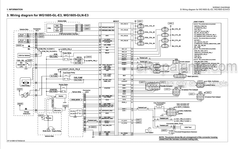 Photo 4 - Kubota WG1605-E3 Workshop Manual Gasoline LPG Natural Gas Engine 9Y111-06615