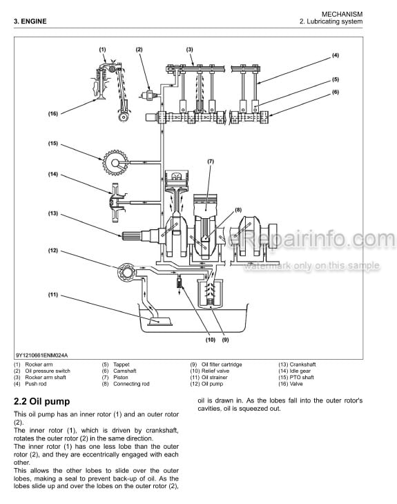 Photo 5 - Kubota WG1605-E3 Workshop Manual Gasoline LPG Natural Gas Engine 9Y111-06615