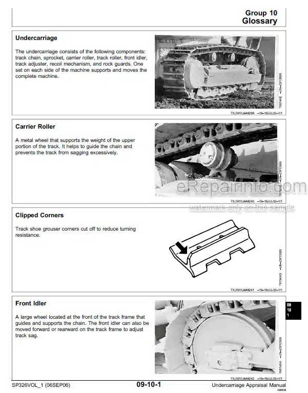 Photo 1 - Liebherr John Deere PR714 Technical Manual Undercarriage Appraisal Manual Crawler Dozer SP326VOL1