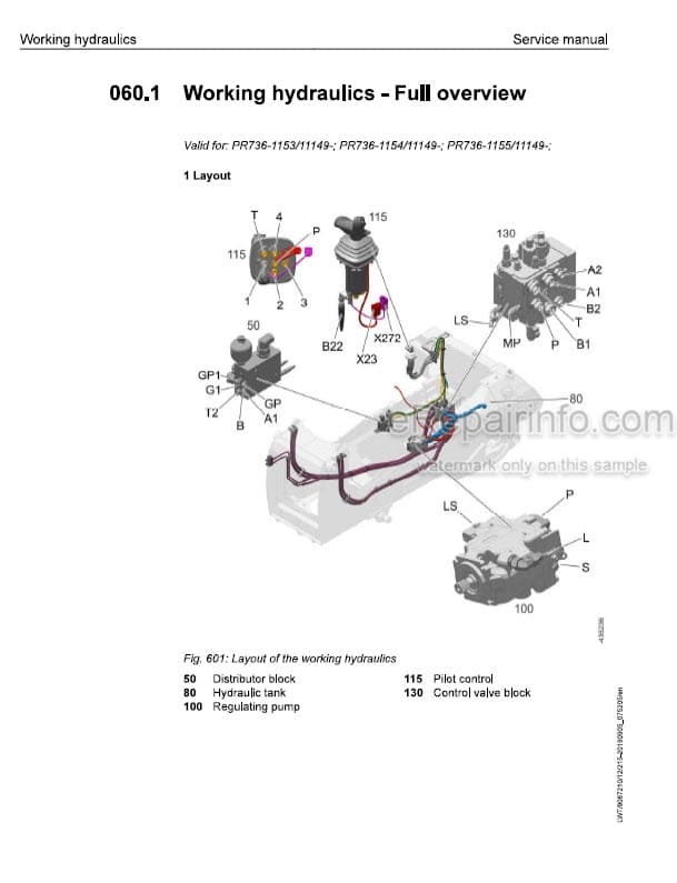 Photo 1 - Liebherr PR736-1153 To PR736-1155 11149 Service Manual Crawler Dozer 9087210