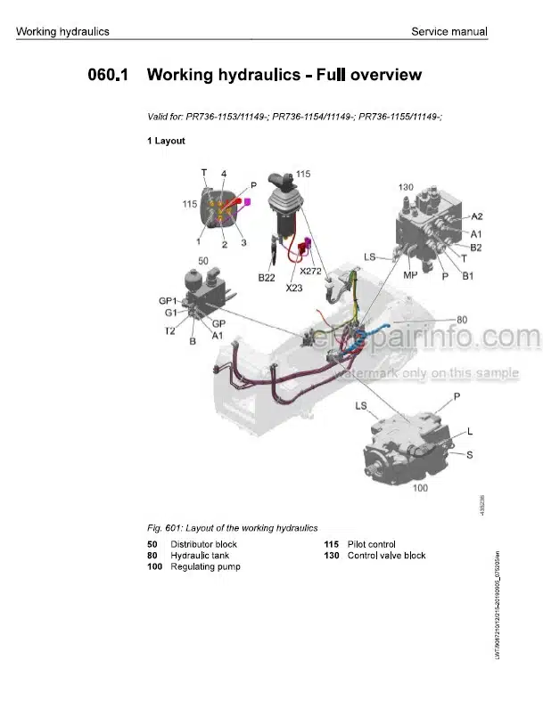Photo 1 - Liebherr PR736-1153 To PR736-1155 11149 Service Manual Crawler Dozer 9087210