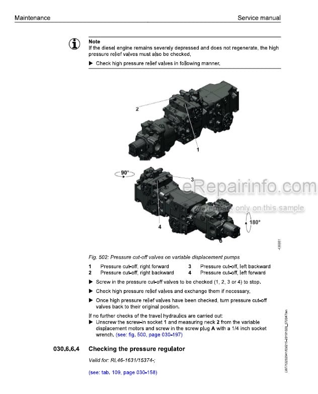Photo 1 - Liebherr RL46-1631 15374 Service Manual Pipe Layer 12232941
