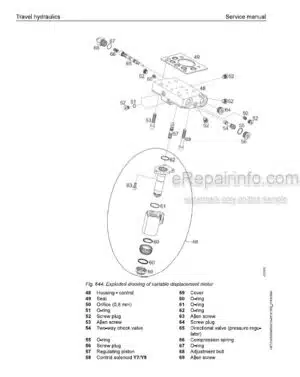 Photo 1 - Liebherr RL46-1631 3A 17035 Service Manual Pipe Layer 12250034