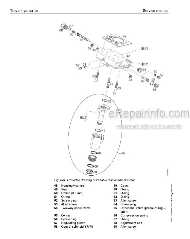 Photo 1 - Liebherr RL46-1631 3A 17035 Service Manual Pipe Layer 12250034