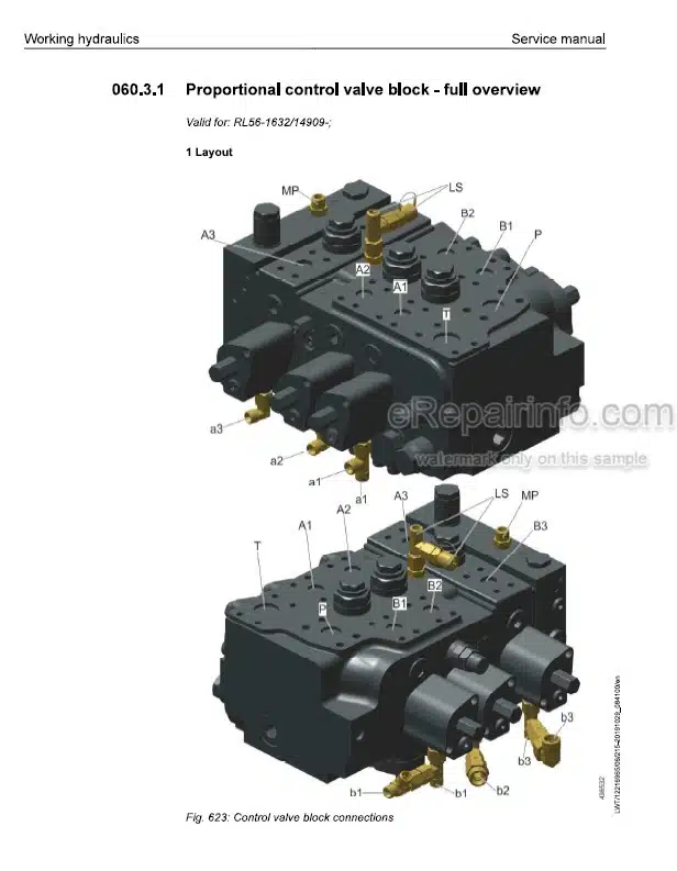 Photo 1 - Liebherr RL56-1632 14909 Service Manual Pipe Layer 12216965