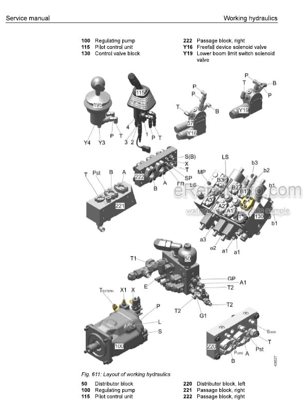 Photo 1 - Liebherr RL56-1632 3A 15619 Service Manual Pipe Layer 12233700