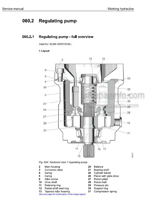 Photo 1 - Liebherr RL66-1633 15104 Service Manual Pipe Layer 12228822