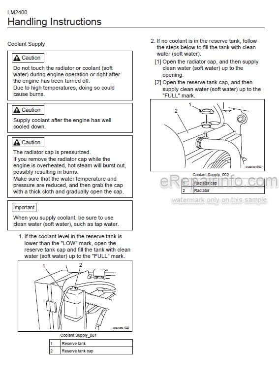 Photo 1 - Baroness LM2400 Owners Operating Manual 5-Unit Reel Mower