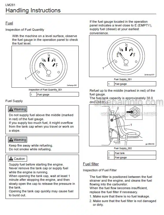 Photo 1 - Baroness LM281 Owners Operating Manual 3-Unit Reel Mower