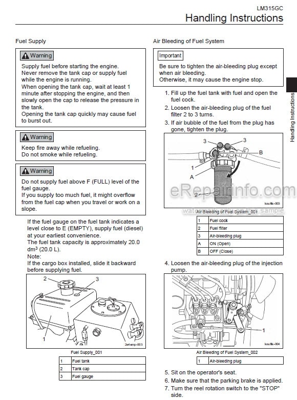 Photo 1 - Baroness LM315GC Owners Operating Manual Riding Greens Mower